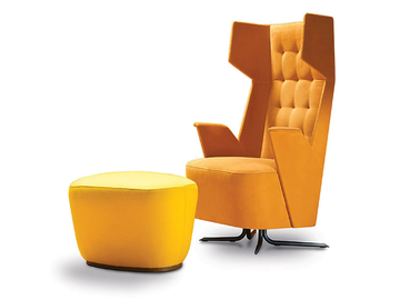 EMBRASSE GRAND RELAX - Fabric wingchair high-back by ESTEL GROUP - view 2
